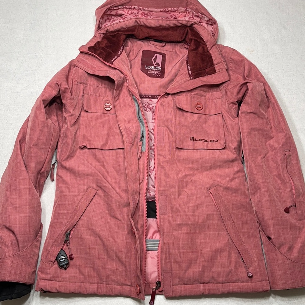 Liquid Snow Boardwear Jackets & Coats | Liquid Boardwear Venture 2500 Pink sizeS